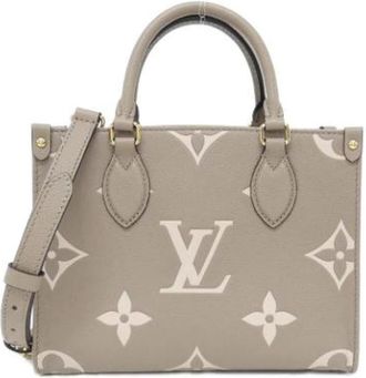 Louis Vuitton Pre-owned Vintage Handbag - Dames - Vintage Handtas - Beige - ONE Size - Leer - Vintage