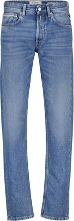 Replay Grover Straight-fit Jeans - Heren - Regular Fit Jeans - Blauw - W38 L34 - Katoen - Jeans