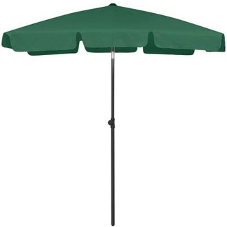 vidaXL Sombrilla De Playa Verde 180x120 Cm Vidaxl