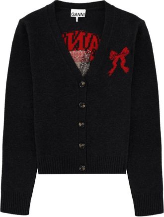 Ganni Cardigan With Graphics