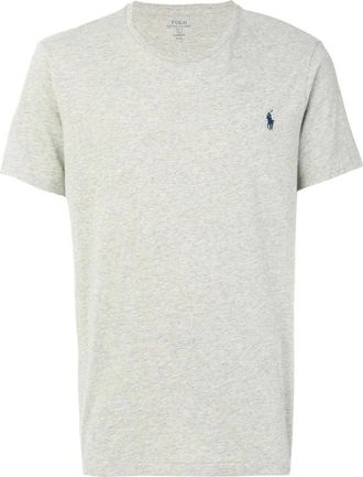 Polo Ralph Lauren Tops, Heren, Grijs, S, Katoen, Custom Fit T-shirt