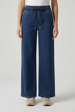 Pepe Jeans London Jogg Pants PEPE JEANS LOOSE JOGGER EVA, Damen, Gr. 25, L&auml;nge 30, mid blau, Denim/Jeans, Obermaterial: 58% Baumwolle, 29% Modal, 11% Polyester, 2% Elas