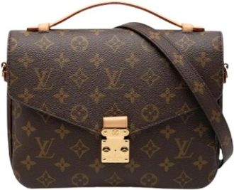 Louis Vuitton Pre-owned Pochette Metis - Dames - Vintage Schoudertas - Bruin - ONE Size - Leer - Vintage