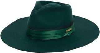 San Diego Hat Company x Trina Turk Wool Fedora in Green at Nordstrom Rack