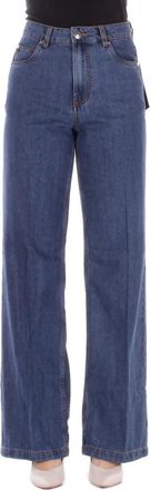 John Richmond Wide Jeans - Dames - Loose Fit Jeans - Blauw - W31 - Katoen - Jeans