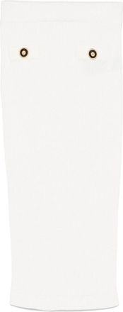 Balmain Gonna midi a coste - Bianco