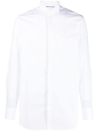 Tintoria Mattei Camicia con pieghe - Bianco