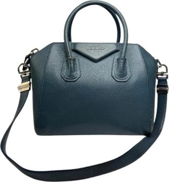 Givenchy Pre-owned Handbags, female, Blue, Size: ONE SIZE Pre-owned Leather Handbag