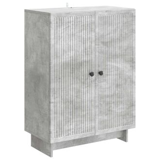 vidaXL Aparador Gris Hormig&oacute;n 66 X 34,5 X 90 Cm Madera De Ingenier&iacute;a Vidaxl
