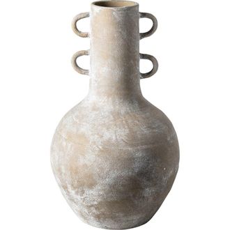 Mercana Deya Rustic Ceramic Vase in Beige at Nordstrom, Size Large
