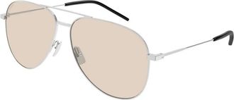 Saint Laurent Classic 11 072 Zonnebril - unisex - Zonnebrillen - Grijs - 59 MM - Nylon - Accessoires