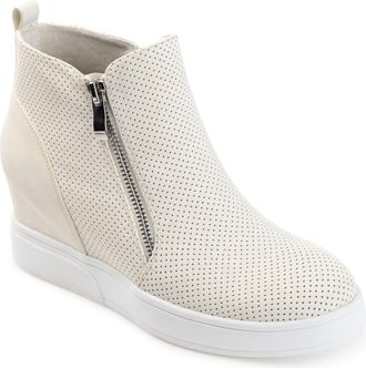 Journee Collection Women & apos;s Pennelope Medium and Wide Width Wedge Sneakers