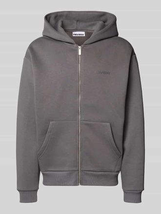 Review Sweatjacke mit Kapuze in Dunkelgrau, Gr&ouml;&szlig;e XL