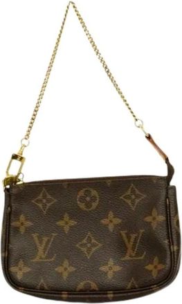 Louis Vuitton Pre-owned Mini Bags, female, Brown, Size: ONE SIZE Pre-owned Mini Pouch