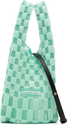 Lastframe interwoven semi-sheer tote bag - women - Polyester - OS - Green