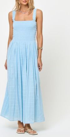 L*Space Wren Cotton Maxi Cover-Up Dress in Sky Blue at Nordstrom, Size X-Large