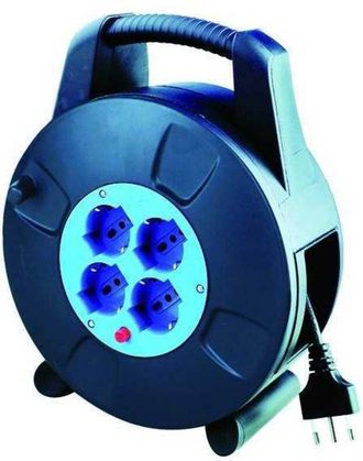 Vigor Enrollacables 4 Tomas Vigor Schuko 10/16a+t 3x1,5 20 M