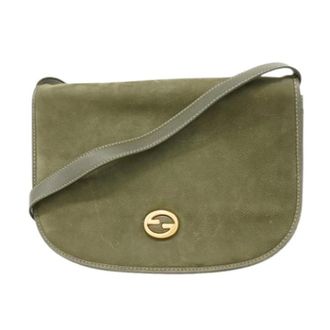 Gucci Pre-owned Cross Body Bags, female, Green, Size: ONE SIZE Pre-owned Vintage Shoulder Bag