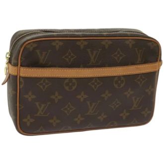 Louis Vuitton Pre-owned Canvas clutches - Dames - Pre-owned - Bruin - Maat: ONE Size Leer