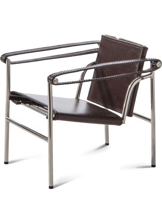 Cassina Le Miniature LC1 chair - unisex - Leather/Chrome - One Size - Black