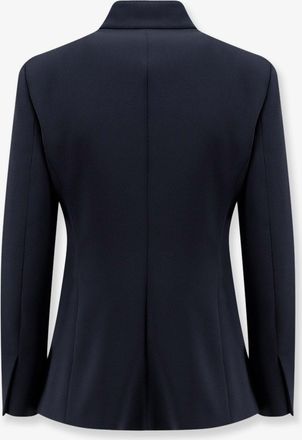 Max Mara Womens Blazer Mxmpalo Cady Blue Triacetate Blazers Jacket
