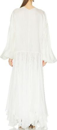 Khaite Valli Layered Silk Dress Size S