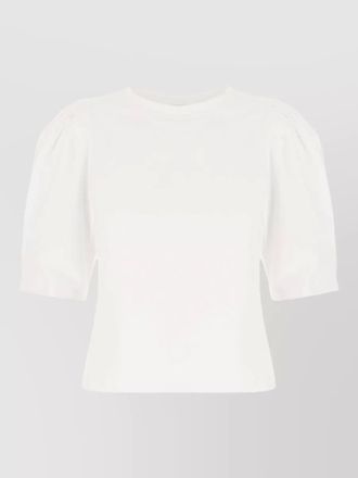Isabel Marant cotton crew neck t shirt puff sleeves