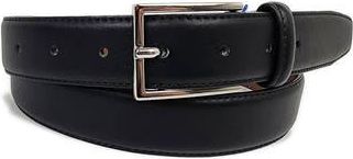 Vince Camuto Double Stitch Leather Belt in Black at Nordstrom Rack, Size 34