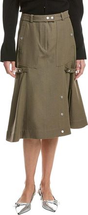 3.1 Phillip Lim Utility Wool-Blend Godet Skirt