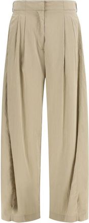 The Row Beige Silk Casual Womens Pants