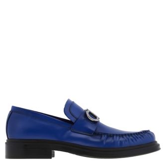 Ferragamo Duccio Leather Gancini Loafers, Size 9 EE