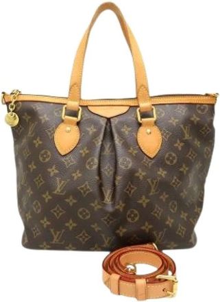 Louis Vuitton Pre-owned Handbags, female, Brown, Size: ONE SIZE Pre-owned Palermo PM