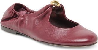 Dolce Vita Cornel Mary Jane Flat in Oxblood Leather at Nordstrom, Size 9.5
