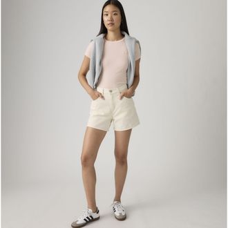 Levi's Cinch Mid Thigh Shorts - Womens - 23 - White