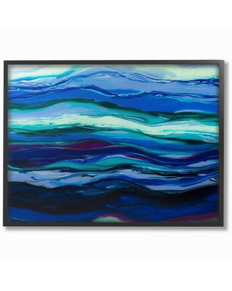 Stupell Industries Acrylic Resin Shadow Twilight Movement Abstract By Barbara Bilotta Framed Art