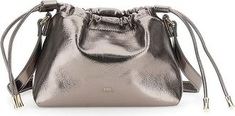 A.P.C. A. P.C. Metallic Shoulder Bag With Logo Lettering On The Front And Drawstring Closure In Ecoleather Woman