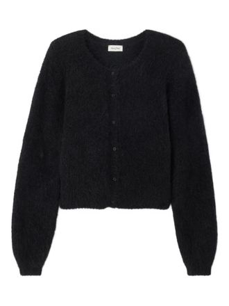 American Vintage Cardigan Niby girocollo - Nero