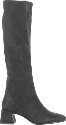 Tamaris Zwarte Damesschoenen - Dames - Over de knie laarzen - Zwart - 36 EU - Schoenen