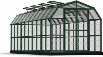Palram Greenhouse Grand Gardener Clear 8X20 - L637.3 x W264.7 x H238.2 in Green