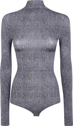 Maison Margiela Bodysuit Printed Herringbone