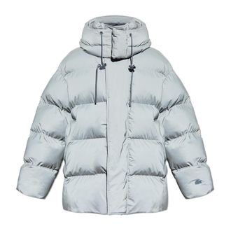 Lacoste Winter Jackets, male, Gray, Size: M Runway Reflective Puffed Jacket