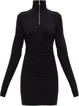 The Attico Turtleneck Jurk - Dames - Korte kleedjes - Zwart - S - Kleedjes