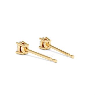 The Diamond Store Naomi Oval Cut Lab Diamond Stud Earrings 0.30ct H/SI in 18k Gold Vermeil