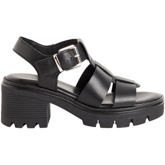 Tamaris Chunky sandalen met hak, leer