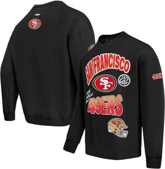 Pro Standard Mens Pro Standard Black San Francisco 49ers Turn It Up Drop Shoulder Pullover Sweatshirt at Nordstrom, Size Xx-Large