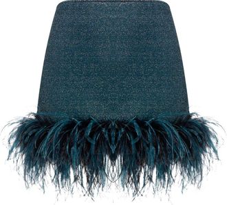 Os&eacute;ree Minigonna Lumi&egrave;re Plumage - Blu