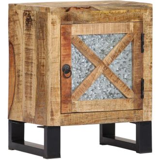 vidaXL Comodino 40x30x50 cm in Legno Massello di Mango - Vidaxl