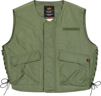 Alpha Industries Vest M-1952A - Dames - Bodywarmers - Groen - M - Polyester - Jassen