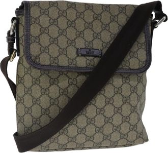 Gucci Beige Canvas Shoulder Bag (Pre-Owned)