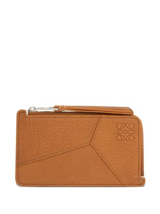 Loewe Portamonete Puzzle con zip - Marrone